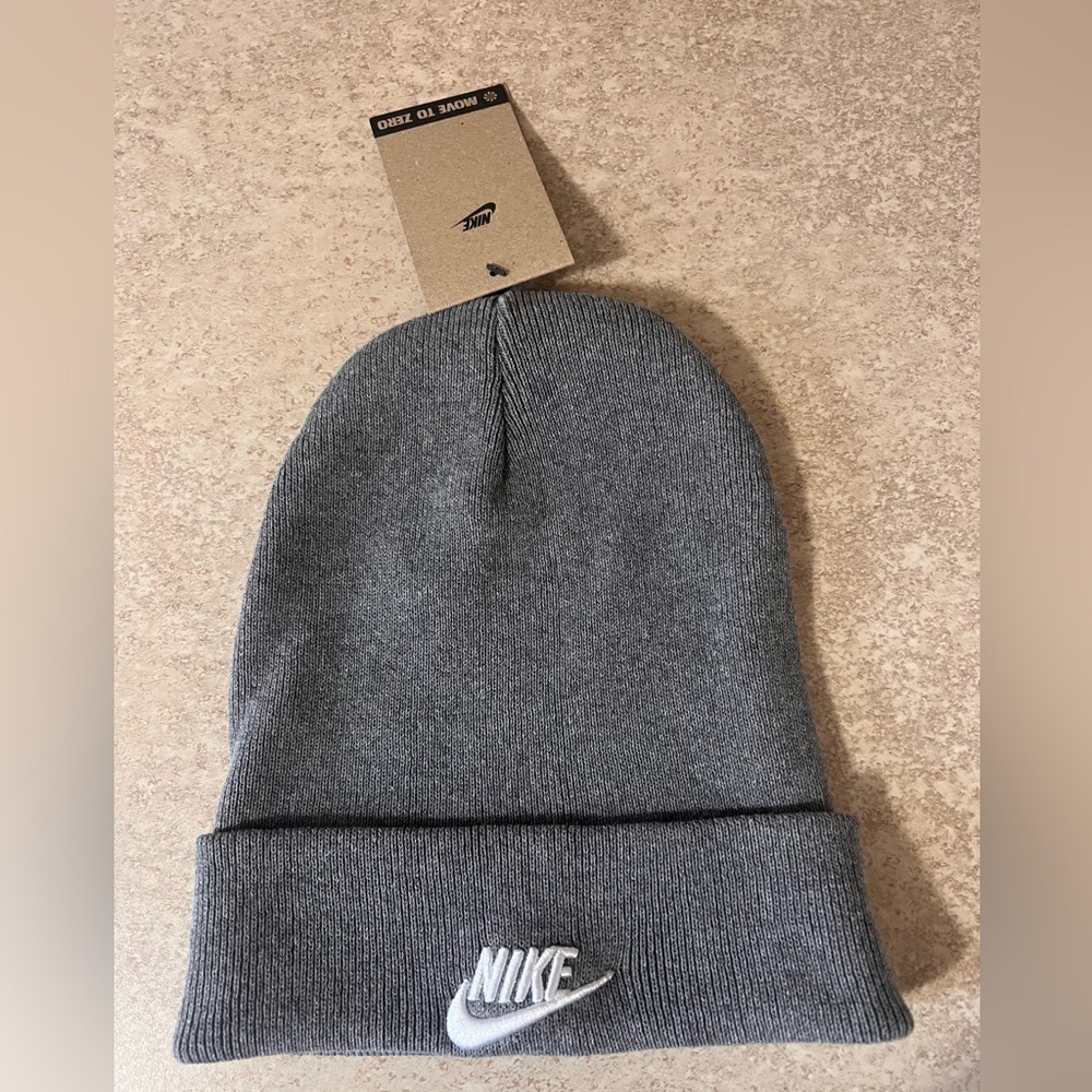 Nike grey Knit Beanie